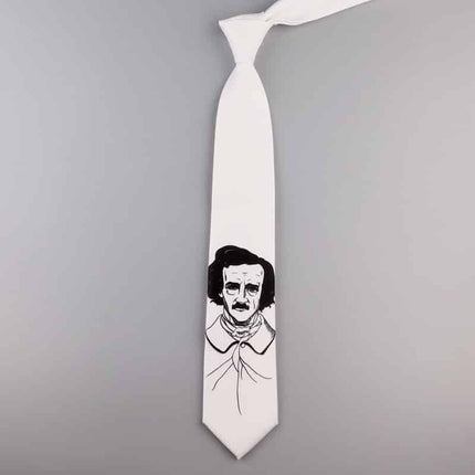 Men's Black and White Graphic Neck Tie - Wnkrs