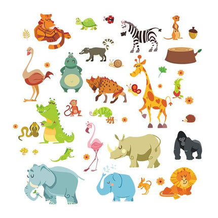 World Map/Animals Wall Stickers for Kids Room - Wnkrs