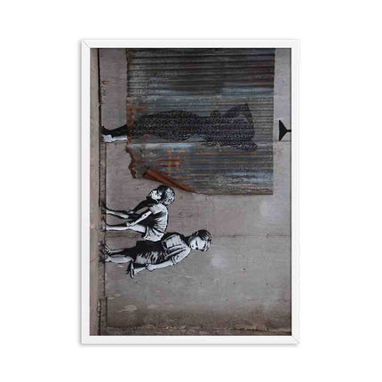 Abstract Wall Art Canvas Banksy Style - wnkrs