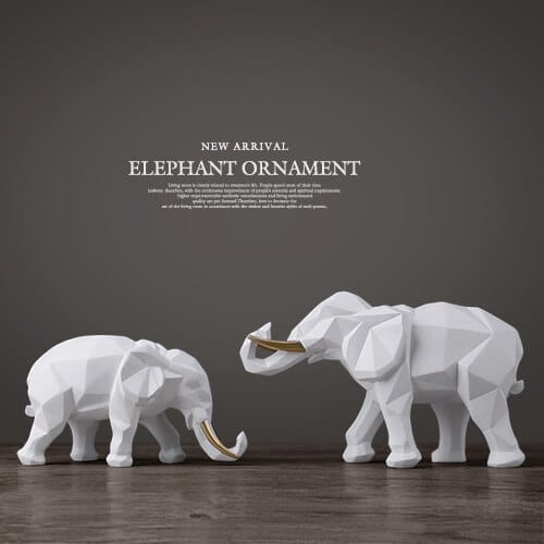 Abstract Elephant Figurines - wnkrs