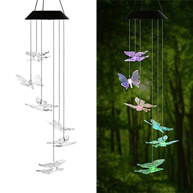 Solar Powered LED Wind Chimes - wnkrs