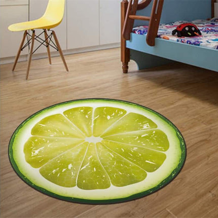 Anti-Slip Soft Round Carpet With 3D Print - Wnkrs