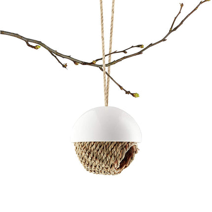 Hanging Woven Porcelain Bird Shelter - wnkrs