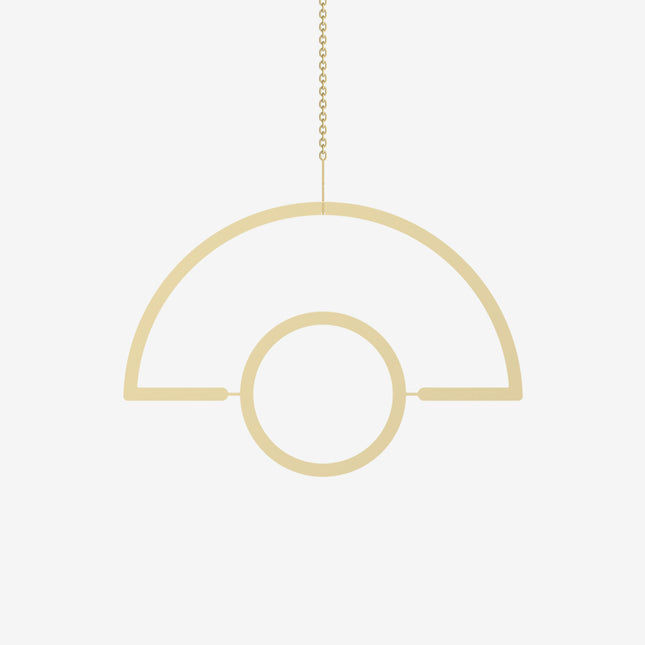 Gold Hanging Semicircle Plant Holder - wnkrs