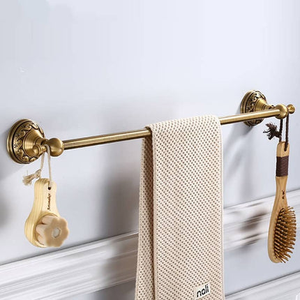 Antique Brushed Brass Towel Holder - Wnkrs