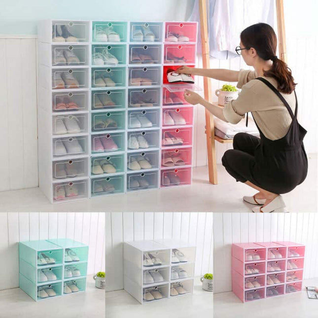 Candy Color Foldable Shoe Shelf 3 Pcs Set - Wnkrs