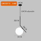 f-black-30cm-ball / warm-white