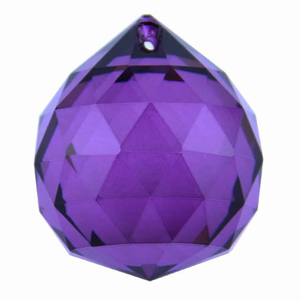 Purple Faceted Glass Prisms Set - wnkrs