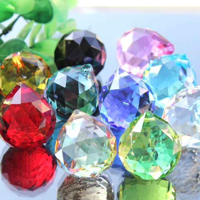Colorful Faceted Crystal Prisms Set - wnkrs