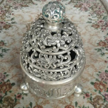 White Copper Islamic Incense Burner - wnkrs