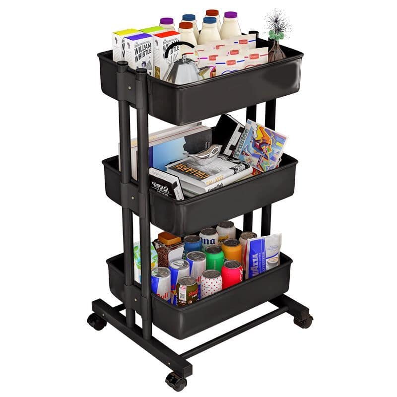Adjustable Wheeled Storage Rack