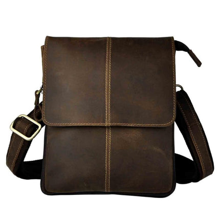 Slim Leather Messenger Bag for Men - Wnkrs