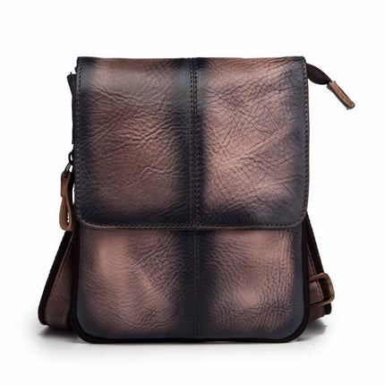 Slim Leather Messenger Bag for Men - Wnkrs