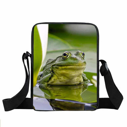 Messenger Bag With Frog Print - Wnkrs