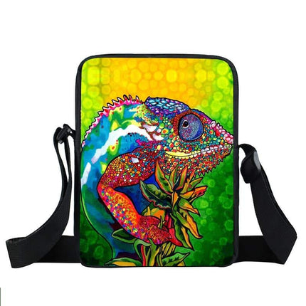 Messenger Bag With Frog Print - Wnkrs