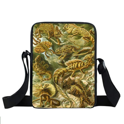 Messenger Bag With Frog Print - Wnkrs