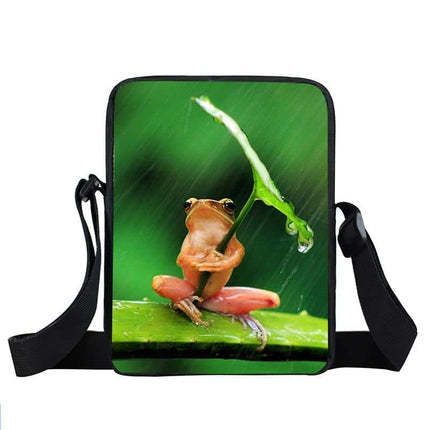 Messenger Bag With Frog Print - Wnkrs