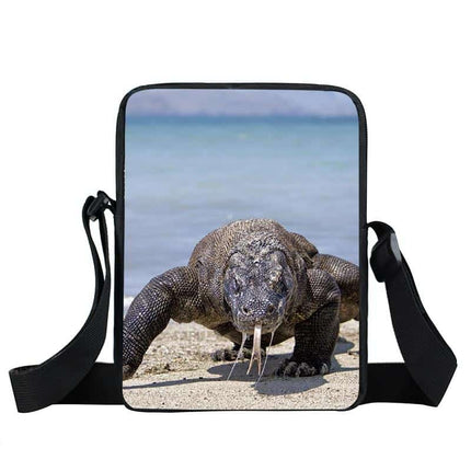 Messenger Bag With Frog Print - Wnkrs