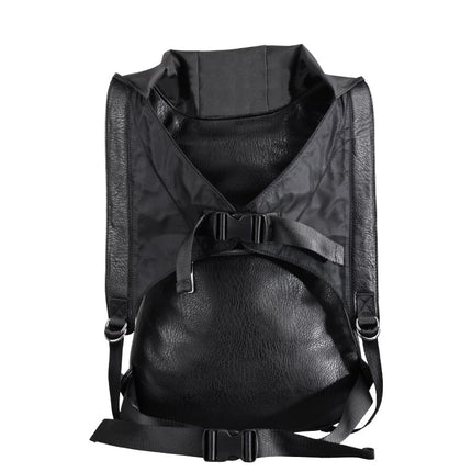 Fashion Skull PU Leather Backpack with Hood - Wnkrs