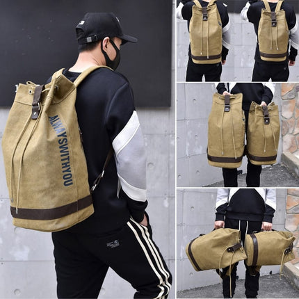 Men's Multifunction Canvas Two Size Backpacks - Wnkrs