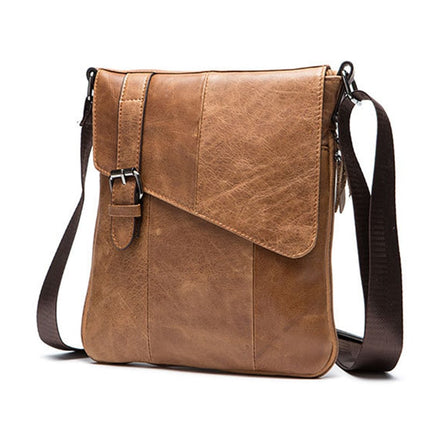 Men's Genuine Leather Messenger Bag - Wnkrs