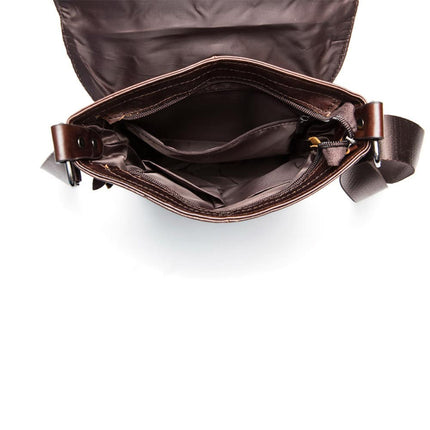 Men's Genuine Leather Messenger Bag - Wnkrs
