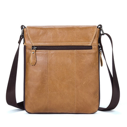 Men's Genuine Leather Messenger Bag - Wnkrs