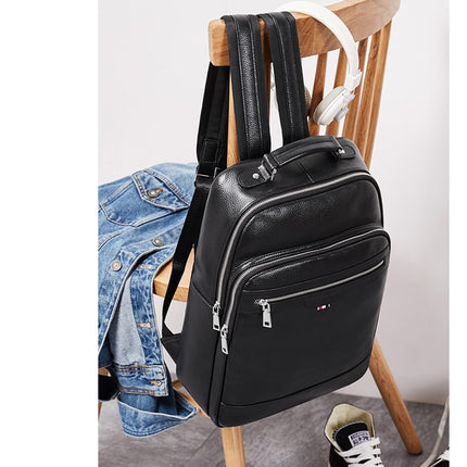 Fashion Men's Genuine Leather Backpack - Wnkrs