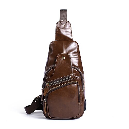 Men's Genuine Leather Crossbody Bag - Wnkrs