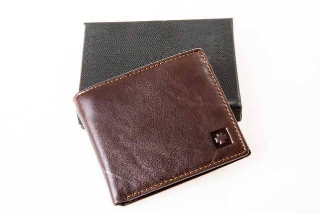 Men's Cow Leather RFID Blocking Wallet - Wnkrs