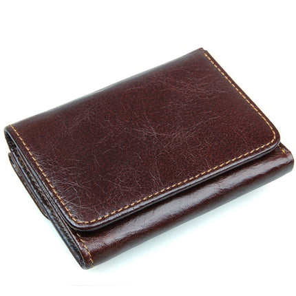 Men's Vertical Wax Leather Wallet - Wnkrs