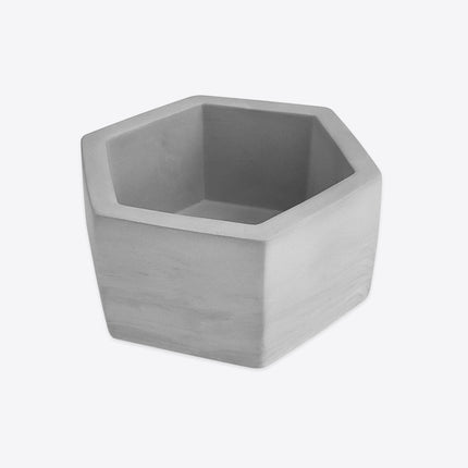 Gray Hexagon Ceramic Planter - wnkrs