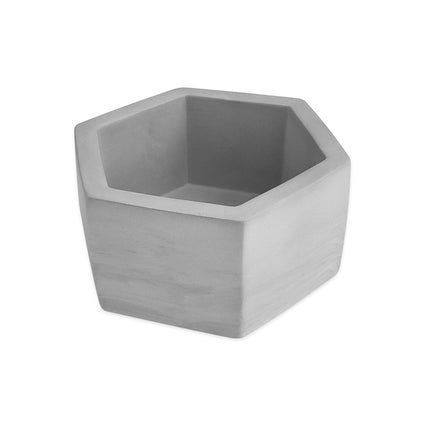 Gray Hexagon Ceramic Planter - wnkrs