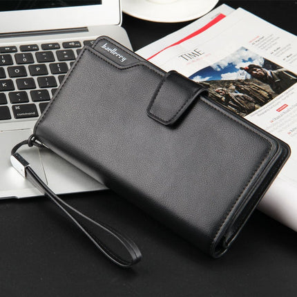 Men's PU Leather Long Wallet - Wnkrs