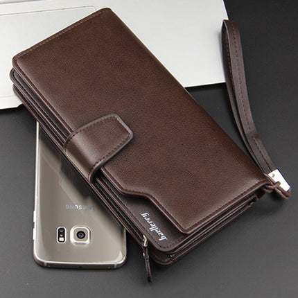 Men's PU Leather Long Wallet - Wnkrs