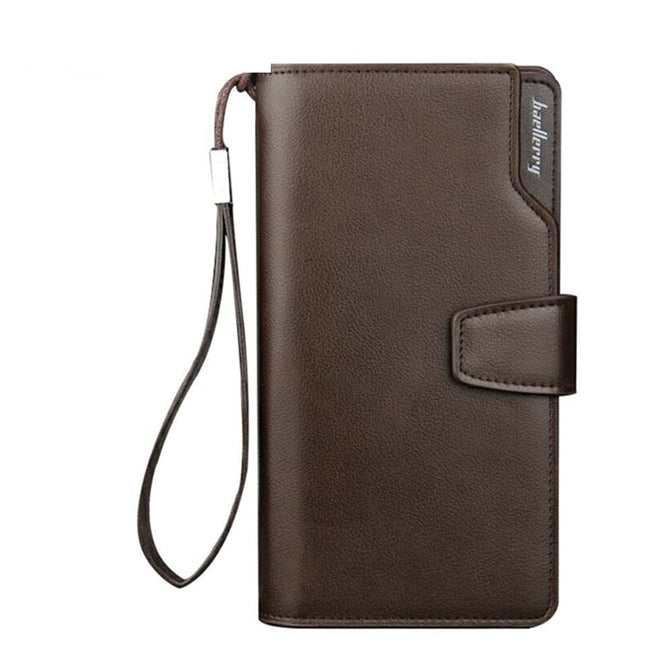 Men's PU Leather Long Wallet - Wnkrs