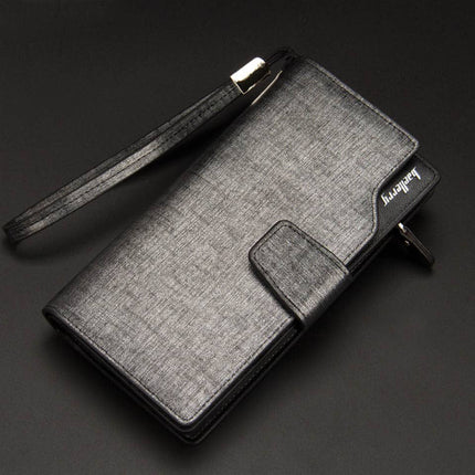 Men's PU Leather Long Wallet - Wnkrs