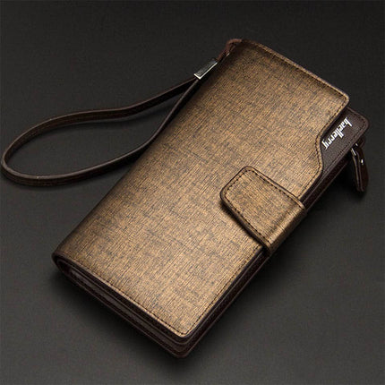 Men's PU Leather Long Wallet - Wnkrs