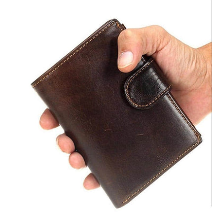 Men's Genuine Cow Leather Short Wallet - Wnkrs