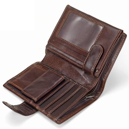 Men's Genuine Cow Leather Short Wallet - Wnkrs