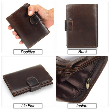 Men's Genuine Cow Leather Short Wallet - Wnkrs