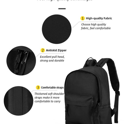 Men's Black Casual Backpack - Wnkrs