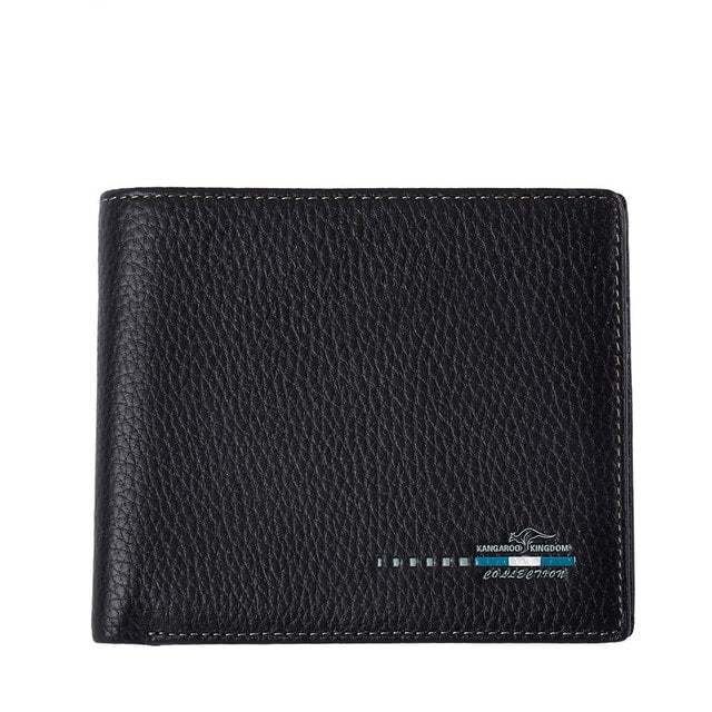 Vertical/Horizontal Casual Leather Wallet for Men - Wnkrs