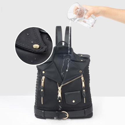 Biker Jacket Design Waterproof Backpack - Wnkrs