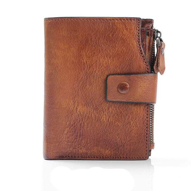 Casual Vintage Style Genuine Leather Men's Wallet - Wnkrs