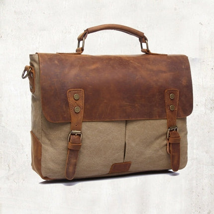 Men's Vintage Canvas Briefcase - Wnkrs