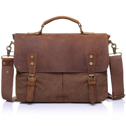 Men's Vintage Canvas Briefcase - Wnkrs