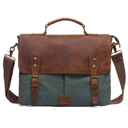 Men's Vintage Canvas Briefcase - Wnkrs