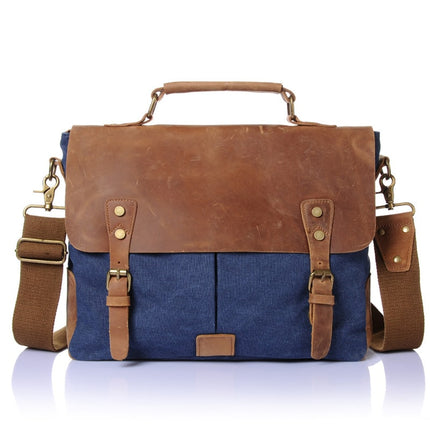 Men's Vintage Canvas Briefcase - Wnkrs