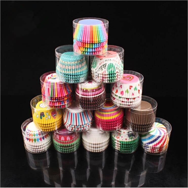 Paper Cupcake Baking Cups 100 pcs